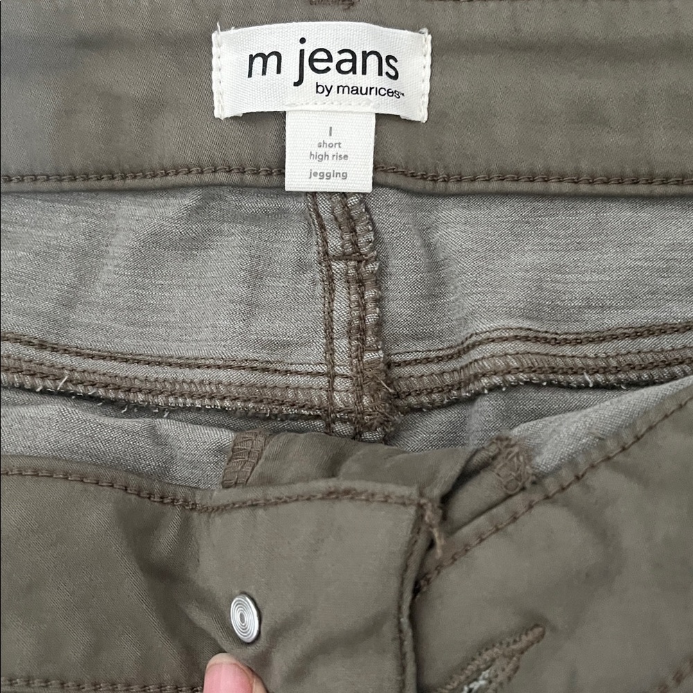 NWT mjeans by Maurices Olive Jeggings - Picture 7 of 9